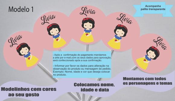 Topper -branca de Neve