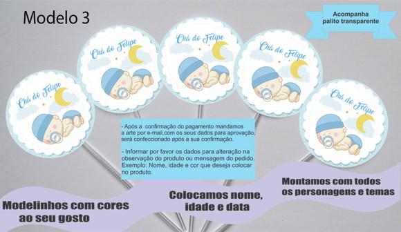 Topper -chá de Bebê/recém Nascido