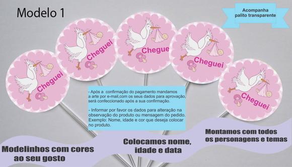 Topper -chá de Bebê/recém Nascido
