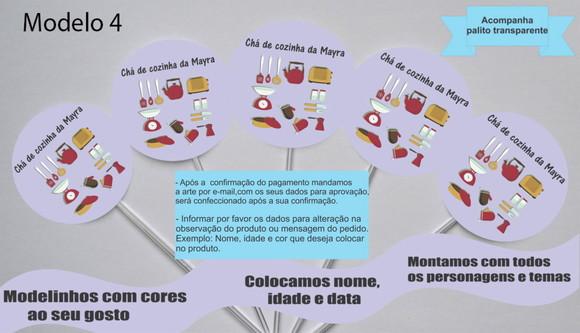 Topper -chá de Cozinha/panela