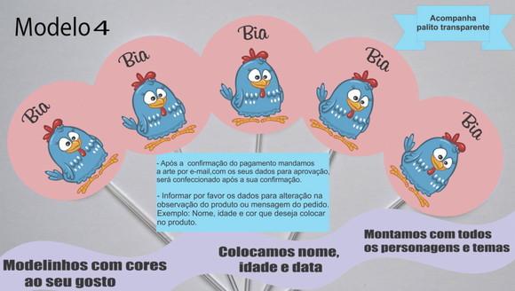 Topper -galinha Pintadinha
