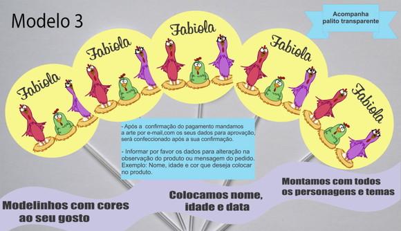 Topper -galinha Pintadinha