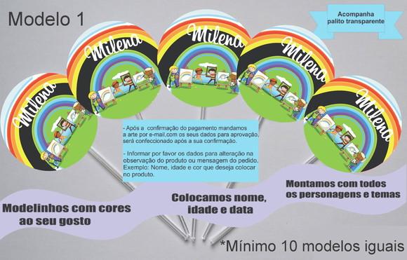 Topper -pintando o 7