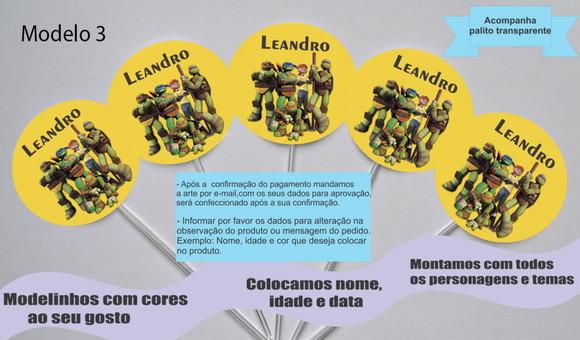 Topper -tartaruga Ninja