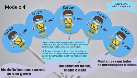 Topper -tartaruga Ninja