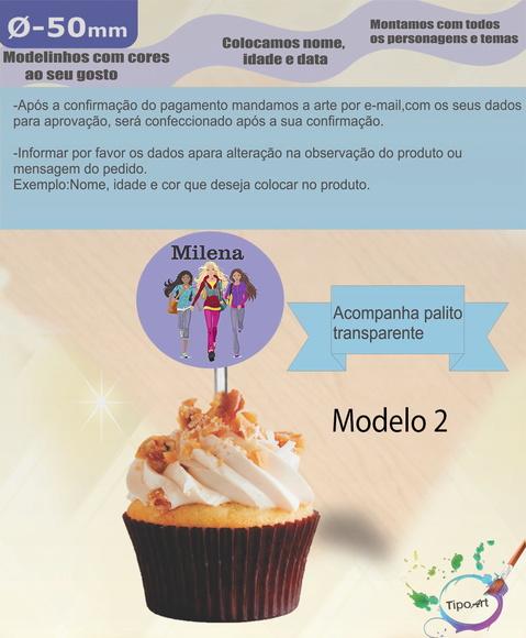 Topper 5 cm -barbie