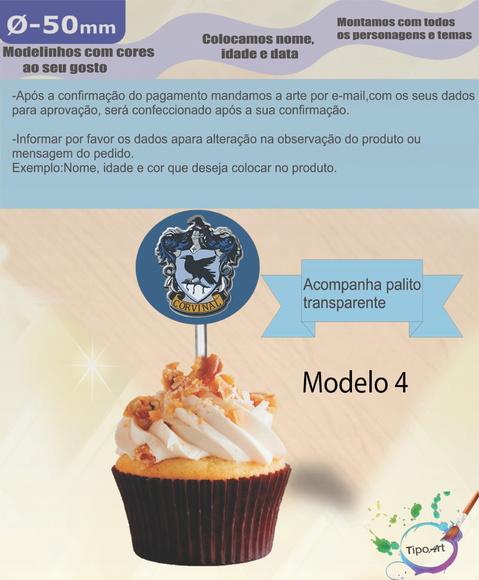 Topper 5 cm -brasões Hogwarts