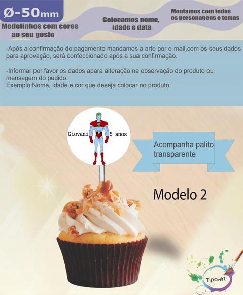 Topper 5 cm -capitão Planeta