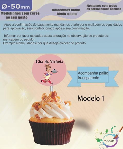 Topper 5 cm -chá de Cozinha/panela