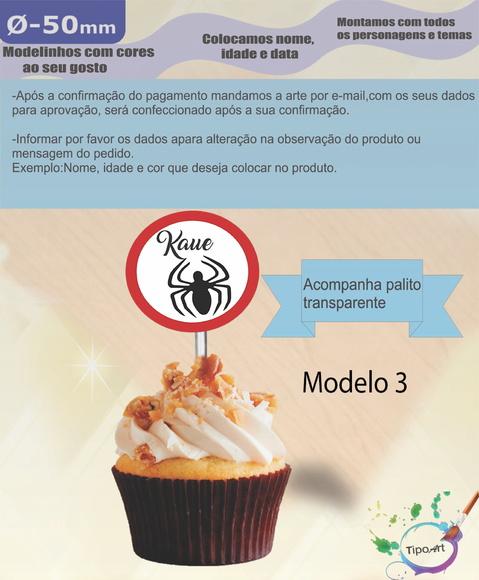 Topper 5 cm -homem Aranha