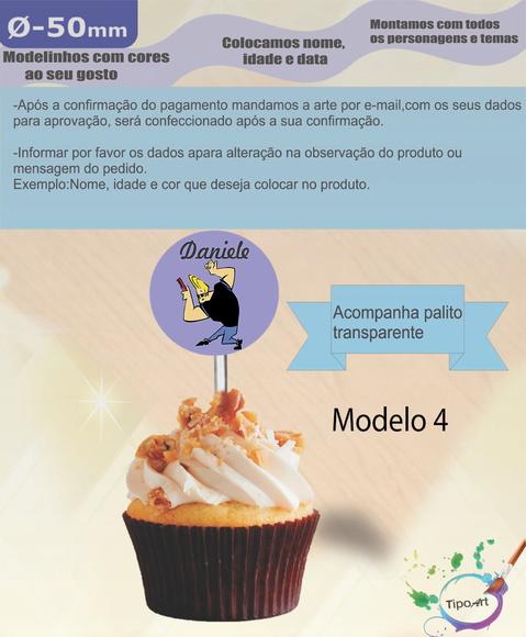 Topper 5 cm -johnny Bravo