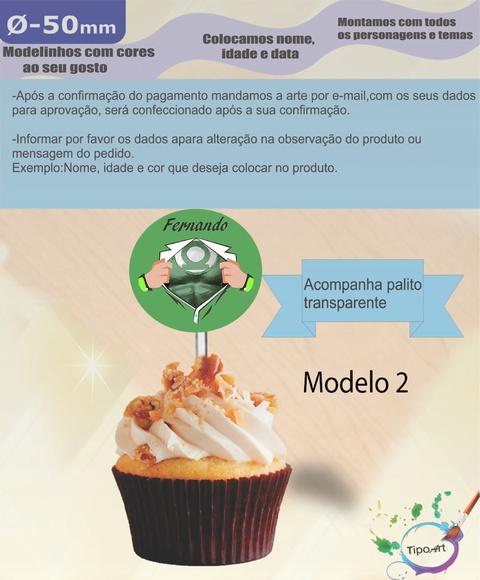 Topper 5 cm -lanterna Verde