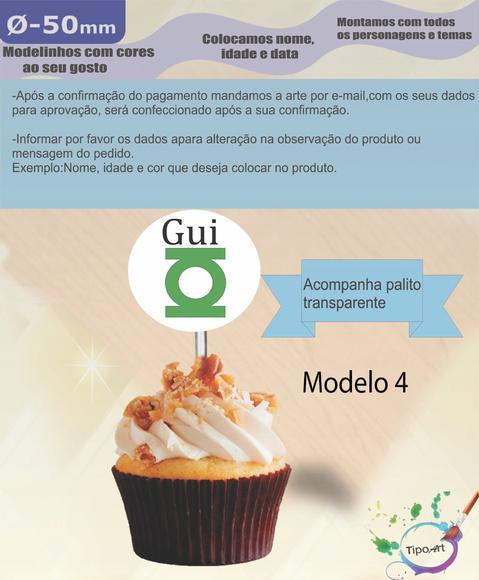 Topper 5 cm -lanterna Verde