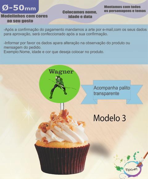 Topper 5 cm -lanterna Verde