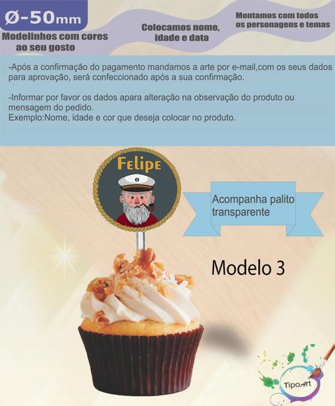 Topper 5 cm -marinheiro