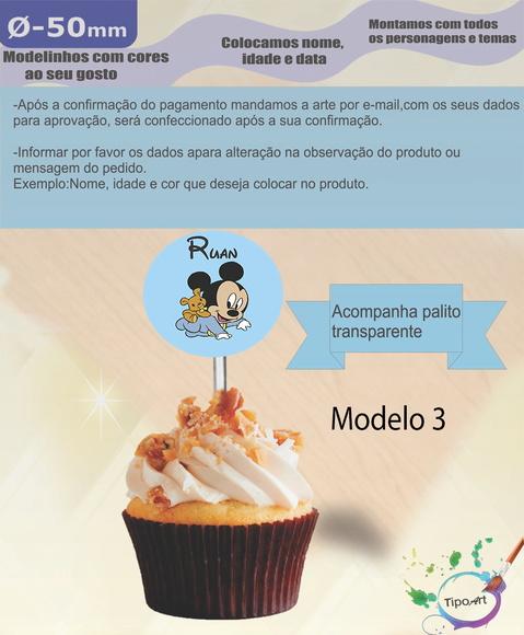 Topper 5 cm -mickey Baby