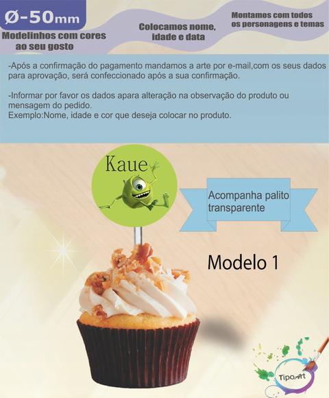 Topper 5 cm -mike Wazowski