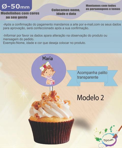 Topper 5 cm -moranguinho