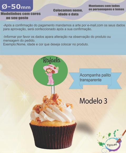 Topper 5 cm -moranguinho