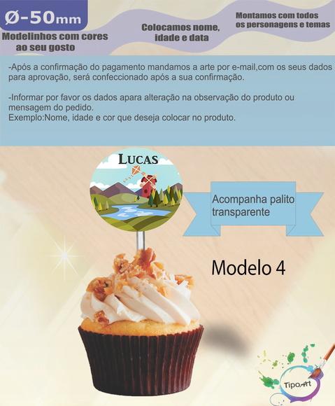 Topper 5 cm -pipa e Catavento