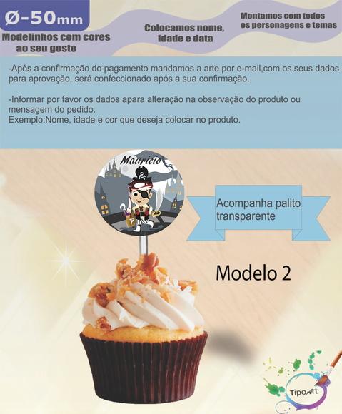 Topper 5 cm -pirata