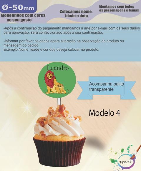 Topper 5 cm -rei Leão