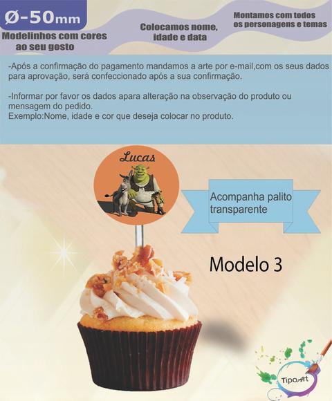 Topper 5 cm -shrek