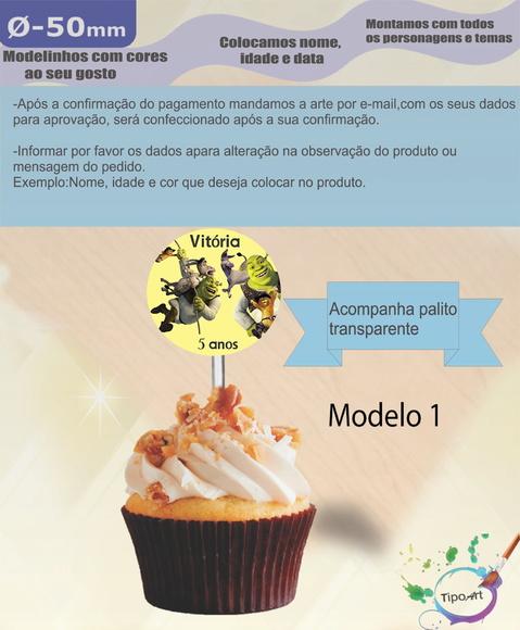 Topper 5 cm -shrek