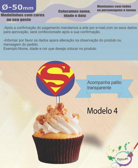 Topper 5 cm -super Homem