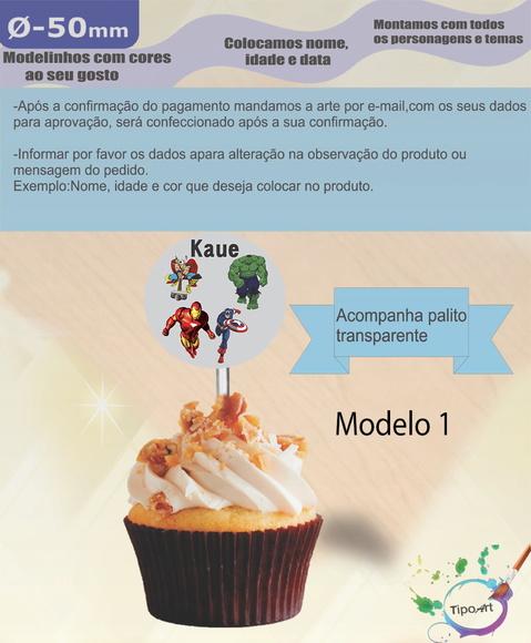 Topper 5 cm -vingadores