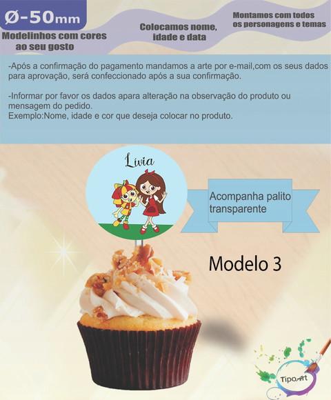 Topper- Sitio do Pica Pau Amarelo- 5 cm