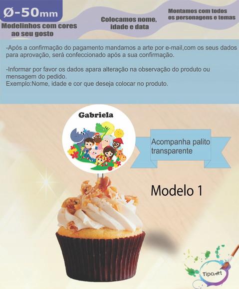 Topper- Sitio do Pica Pau Amarelo- 5 cm