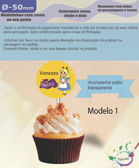 Topper-alice- 5 cm