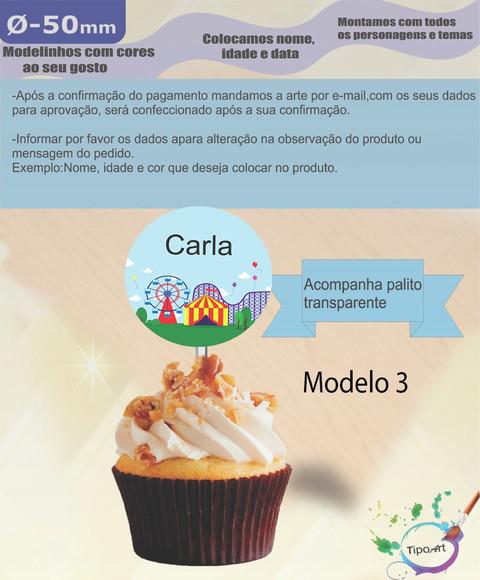 Topper-circo 5 cm