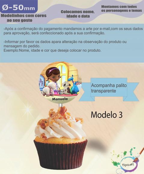 Topper-doutora Brinquedos- 5 cm