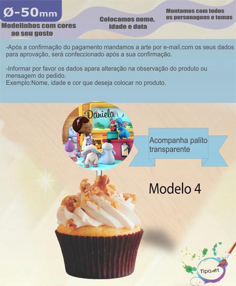 Topper-doutora Brinquedos- 5 cm