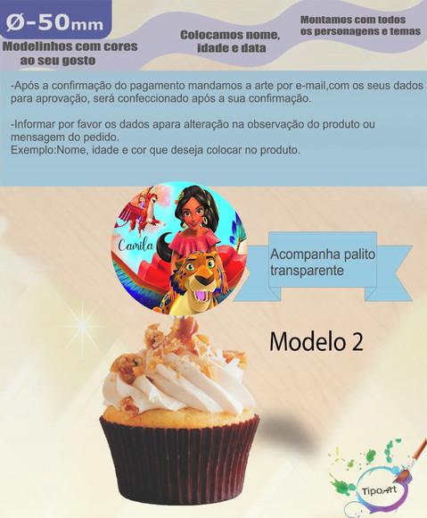 Topper-elena de Avalor- 5 cm