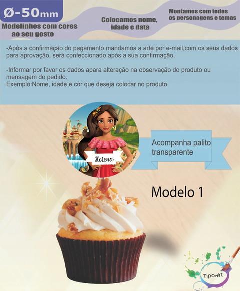 Topper-elena de Avalor- 5 cm