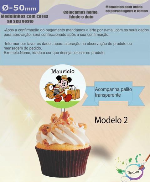 Topper-mickey Safari 5 cm