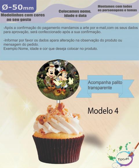 Topper-mickey Safari 5 cm