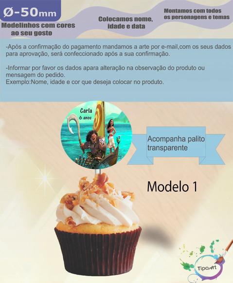 Topper-moana e Mauí- 5 cm
