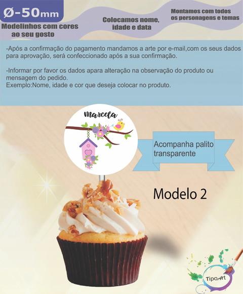 Topper-jardim Encantado- 5 cm