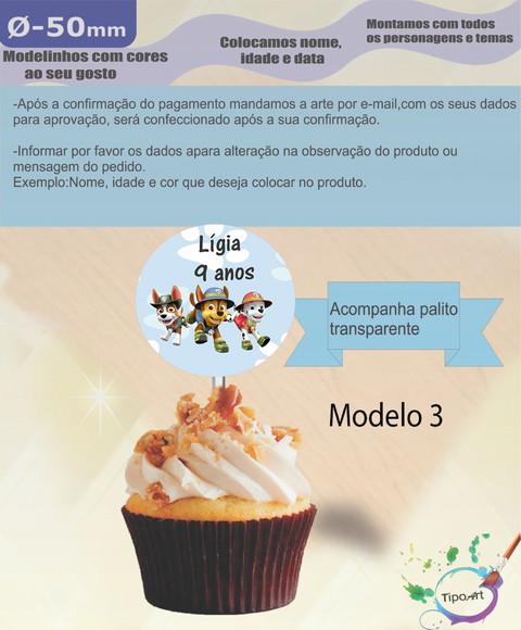 Topper-patrulha Canina- 5 cm