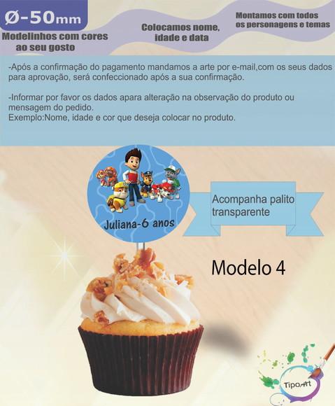 Topper-patrulha Canina- 5 cm