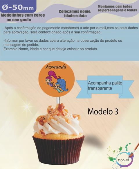 Topper-shimmer Shine 5 cm