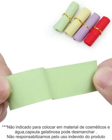50 Mini Cápsulas Pílulas Mensagens/sem Nada Escrito