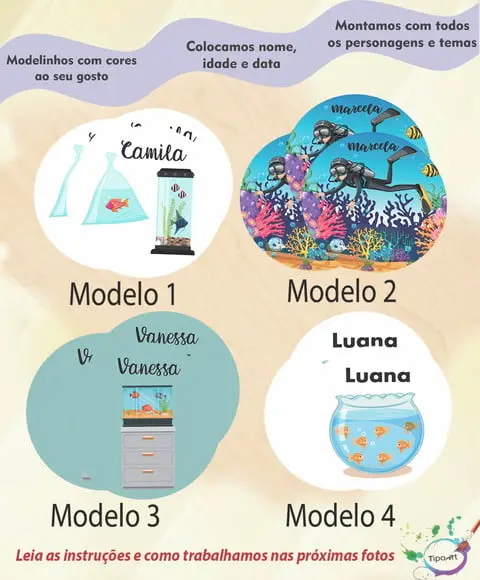 Adesivo 12 Cm-aquário
