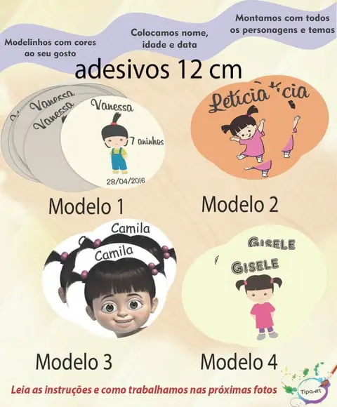 Adesivo 12 Cm-boo
