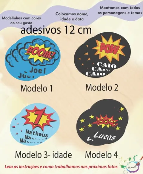 Adesivo 12 Cm-bomba