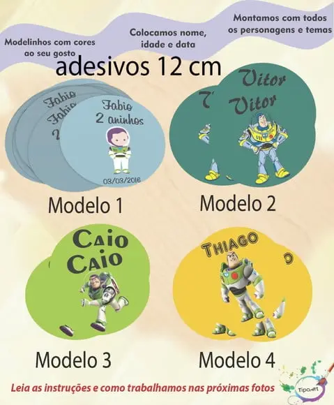 Adesivo 12 Cm-buzz Lightyear